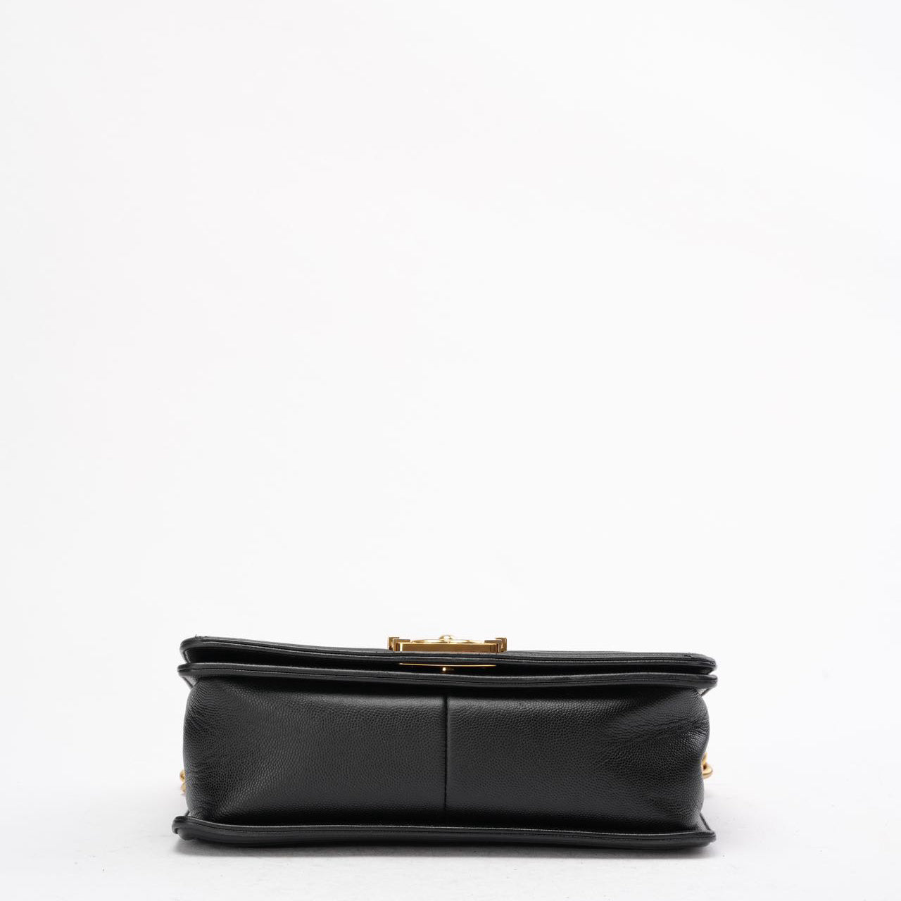 Chanel Boy Medium Black Flap Bag Quilted Caviar 2019