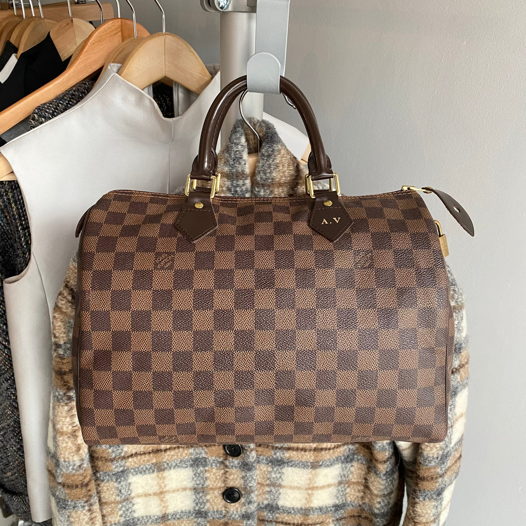 Louis Vuitton Damier Ebene Speedy 30 Doctor Duffle Bag