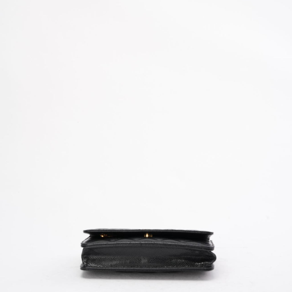 Chanel Black Timeless Wallet on Chain (WOC) Caviar 2020