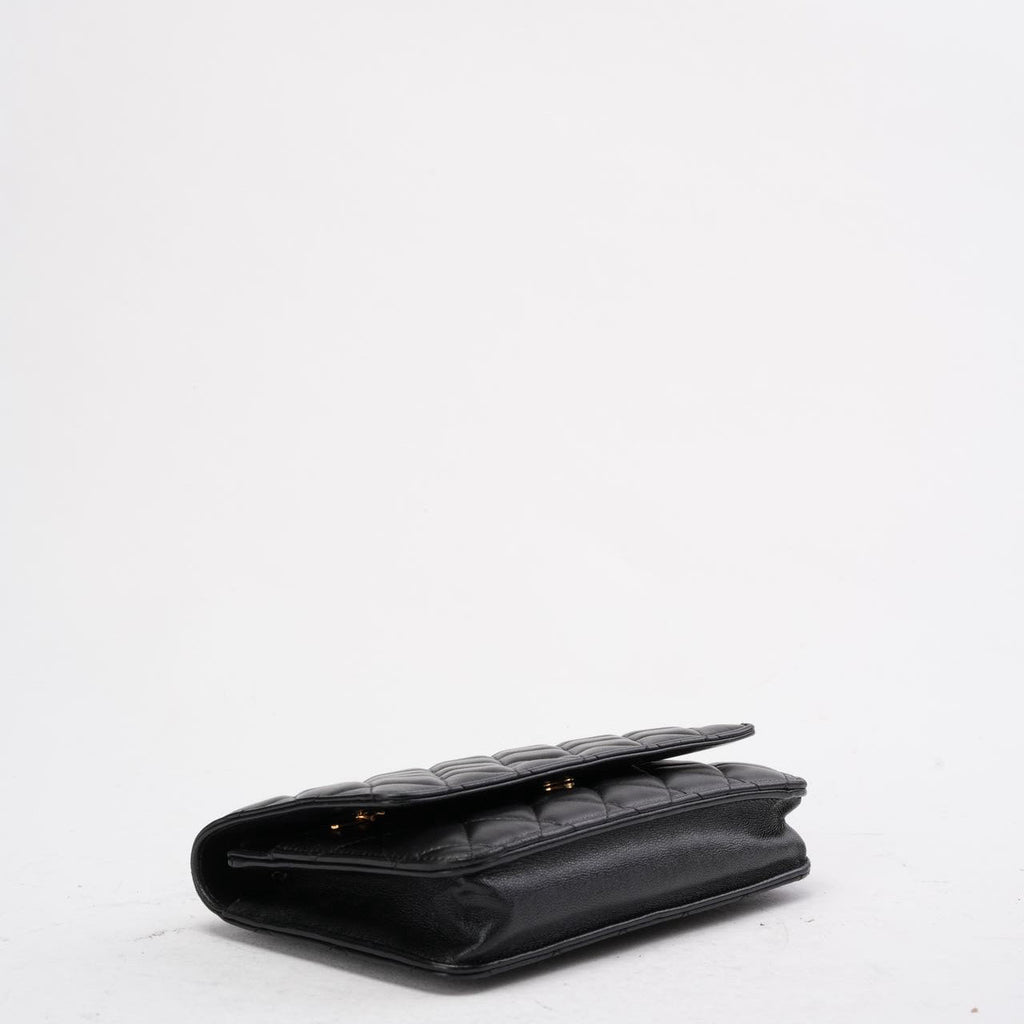 Chanel Black Classic Wallet on Chain (WOC) Lambskin 2020