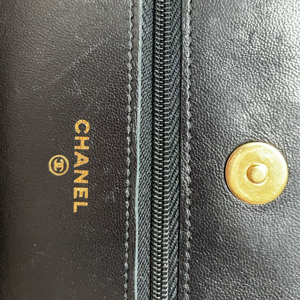Chanel Black Classic Wallet on Chain (WOC) Lambskin 2020