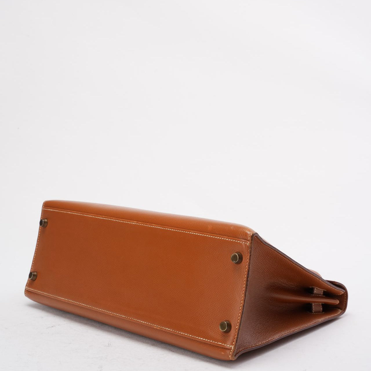 Hermès Vintage Gold Kelly Sellier 32 Epsom U Circle 1991