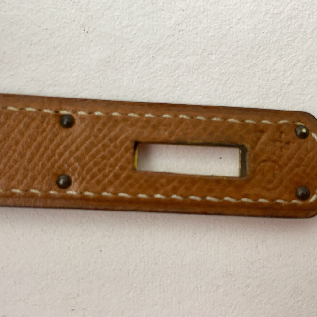 Hermès Vintage Gold Kelly Sellier 32 Epsom U Circle 1991