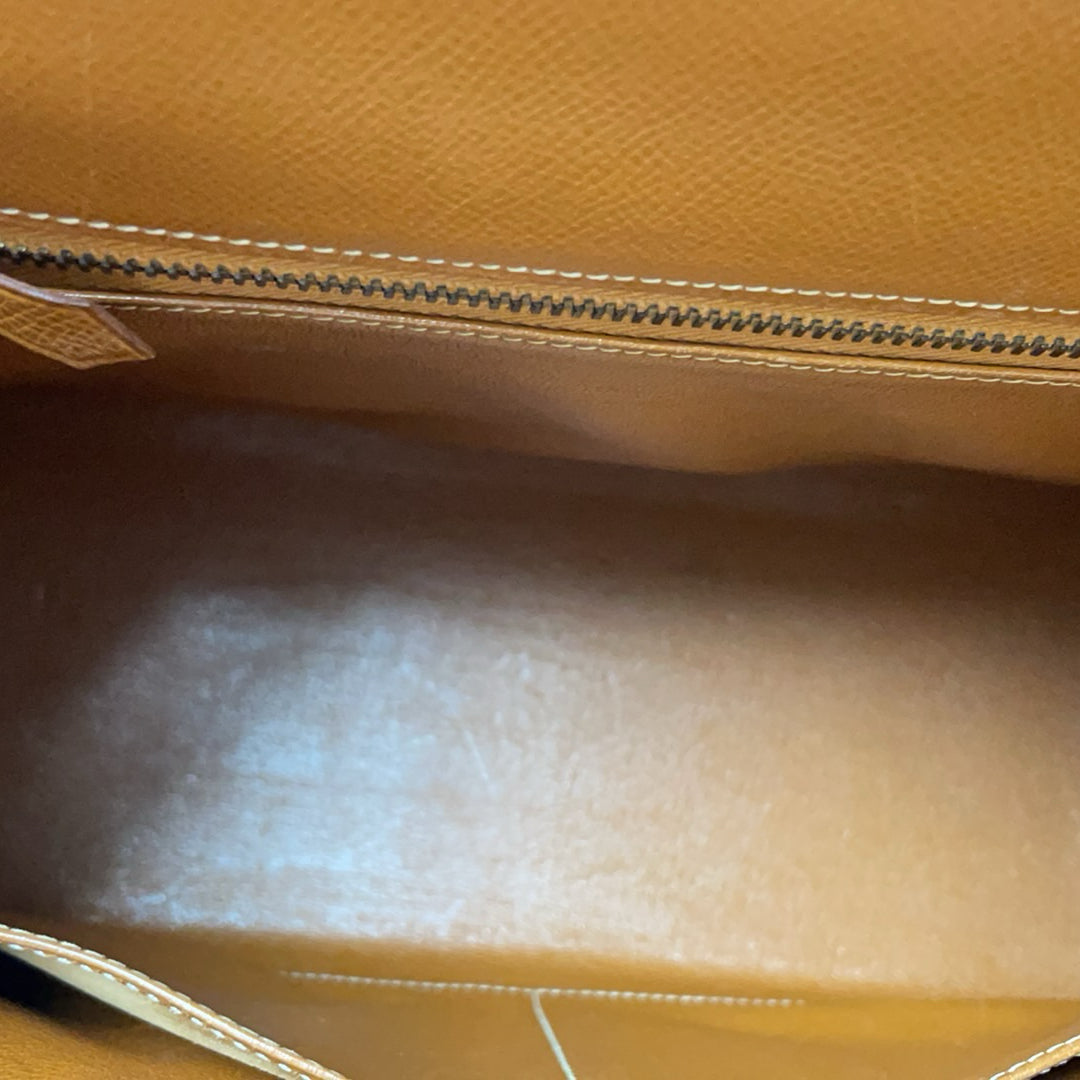 Hermès Vintage Gold Kelly Sellier 32 Epsom U Circle 1991