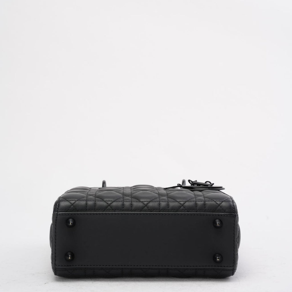 Christian Dior Matte Black Small Lady Dior Bag 2023