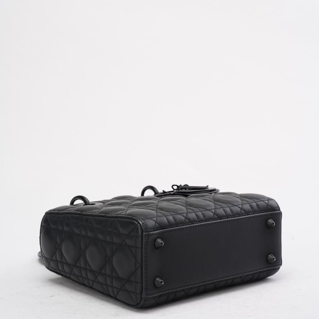Christian Dior Matte Black Small Lady Dior Bag 2023