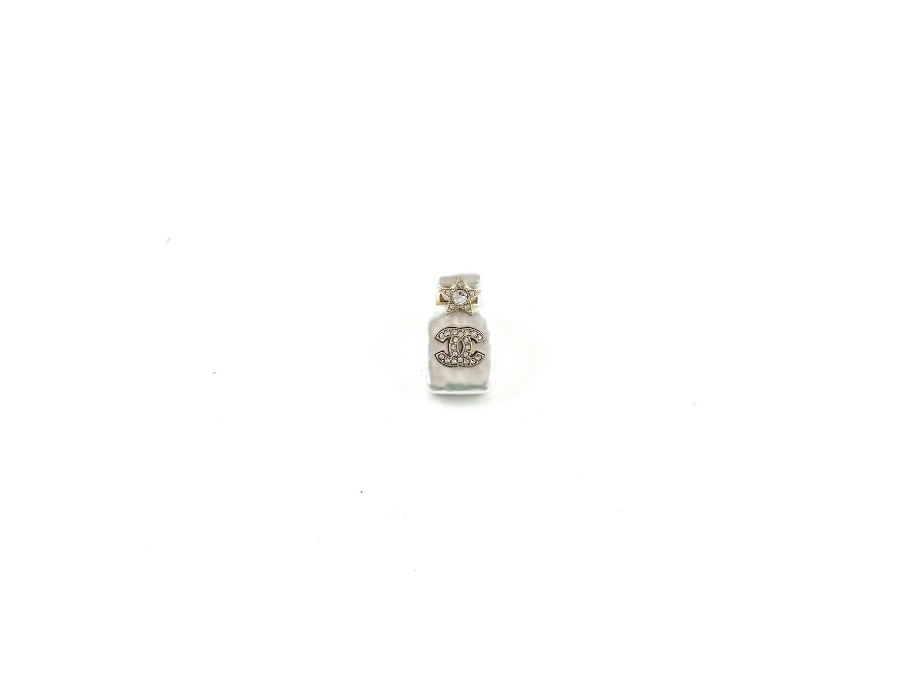 New CHANEL 2023 Perfume Bottle Crystal Pin
