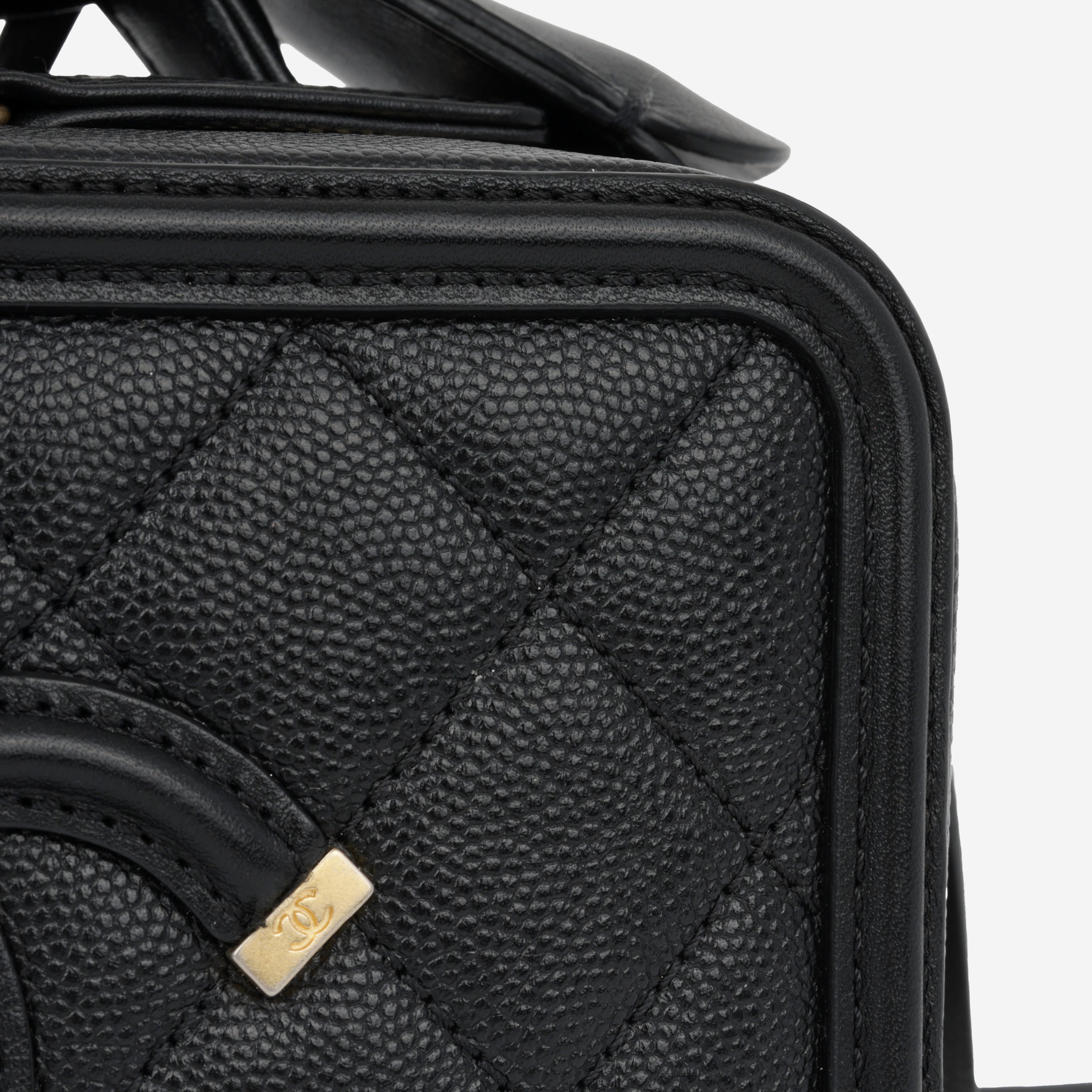 Chanel Filigree CC Vanity Case - Black