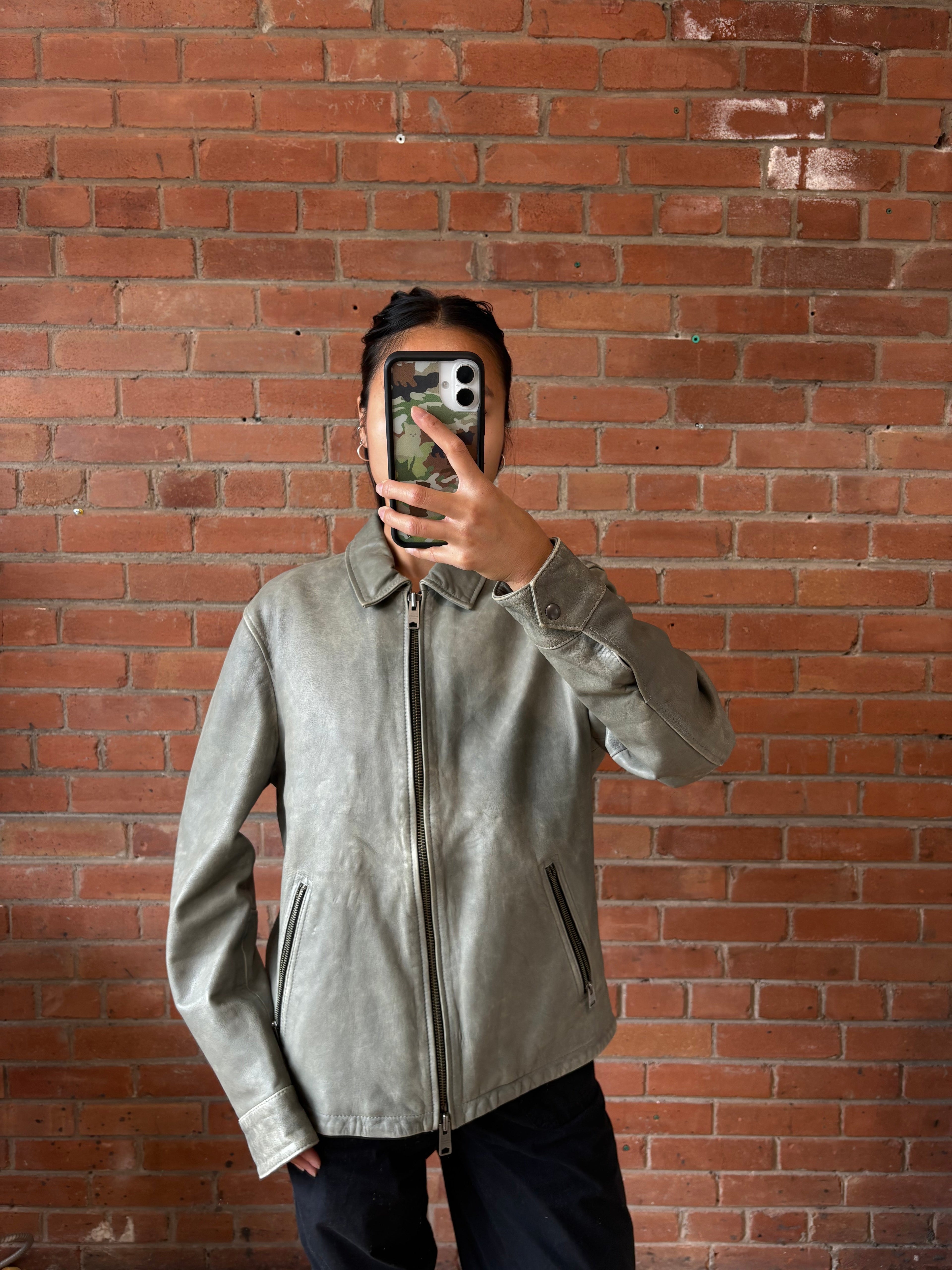 All Saints 'Toni' Leather Jacket - Men's S