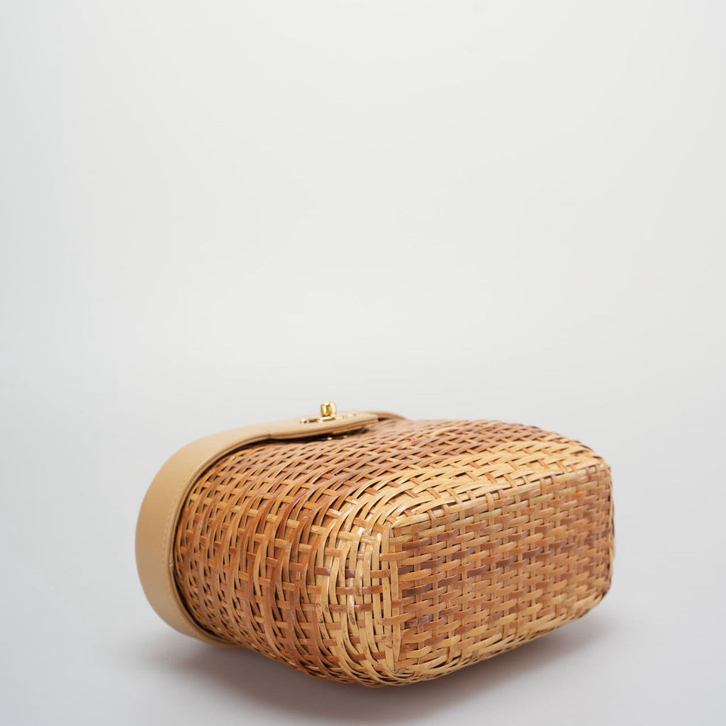Chanel Vintage Wicker Basket Shoulder Bag – Limited Edition