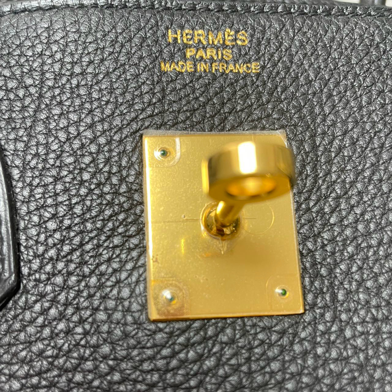 Hermes Black Birkin 35 Togo Leather 2014