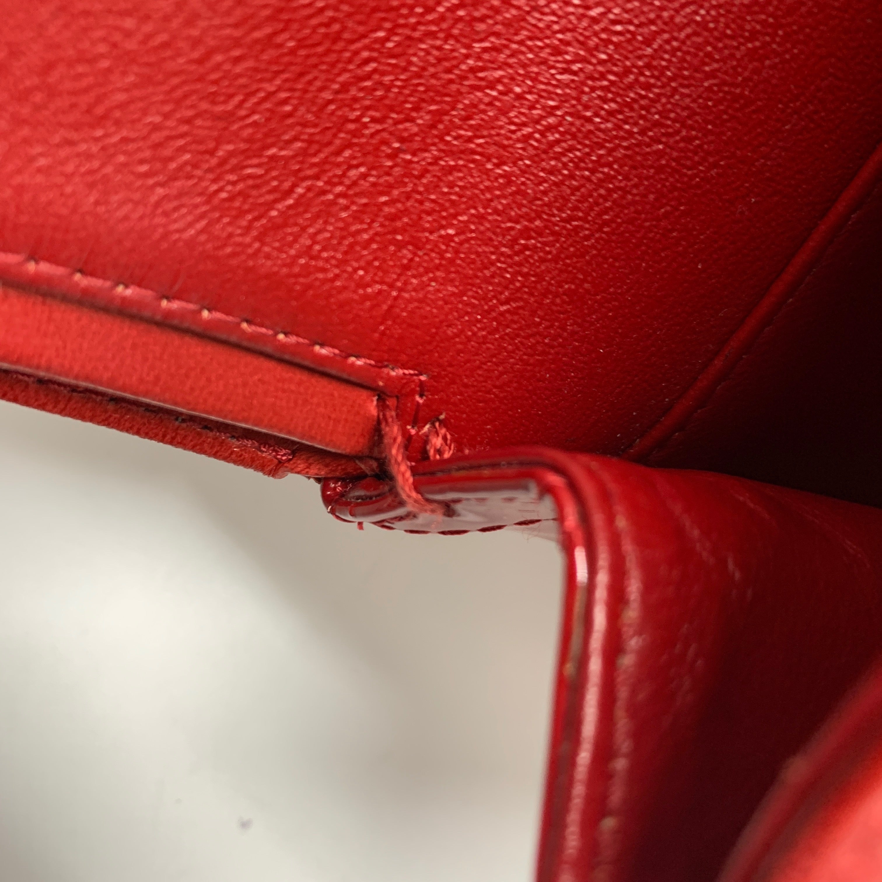 Chanel Medium Classic Double Flap Bag Patent Leather Red