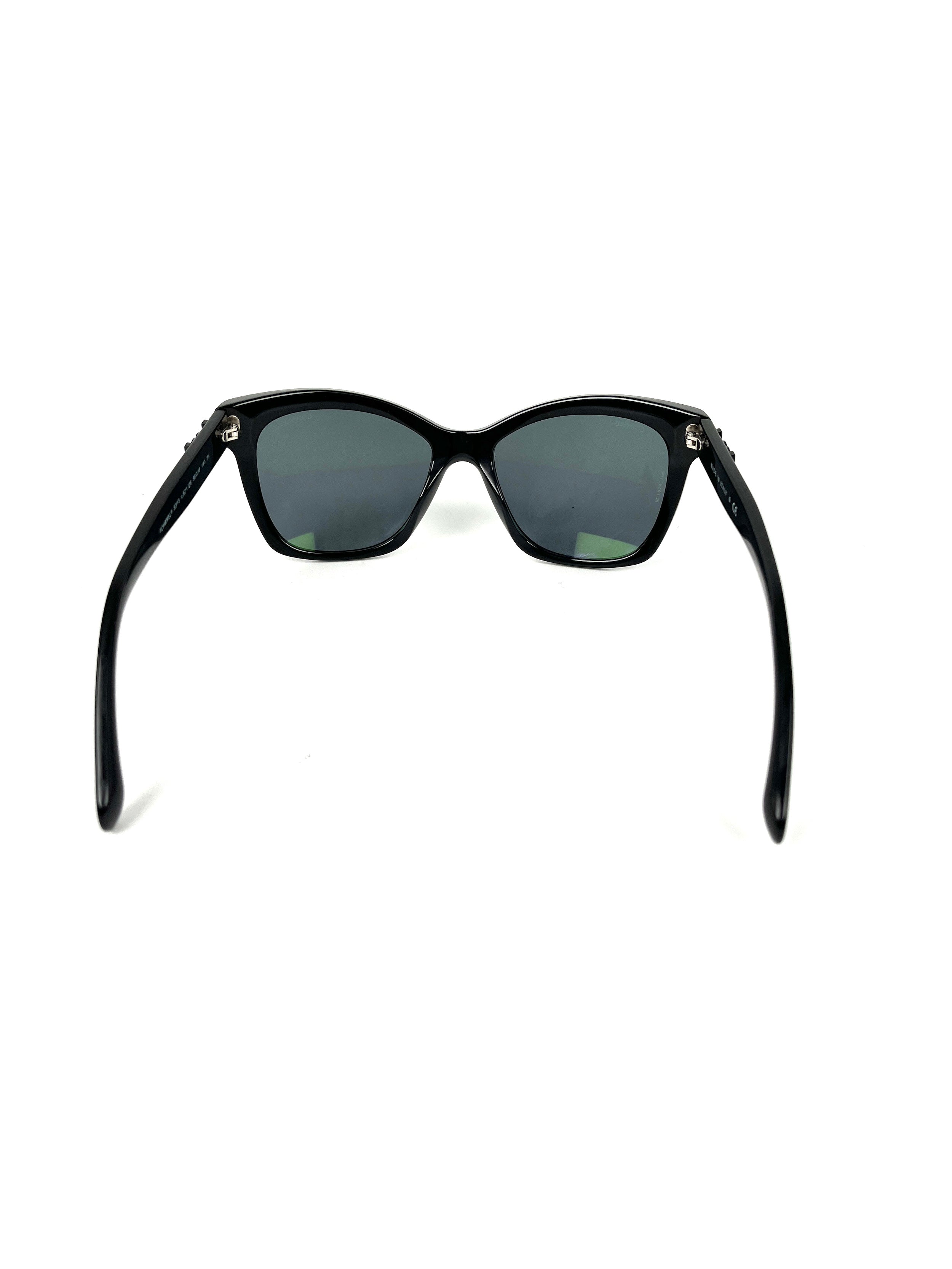 CHANEL Boy 5313 Acetate CC Butterfly Signature Black Sunglasses