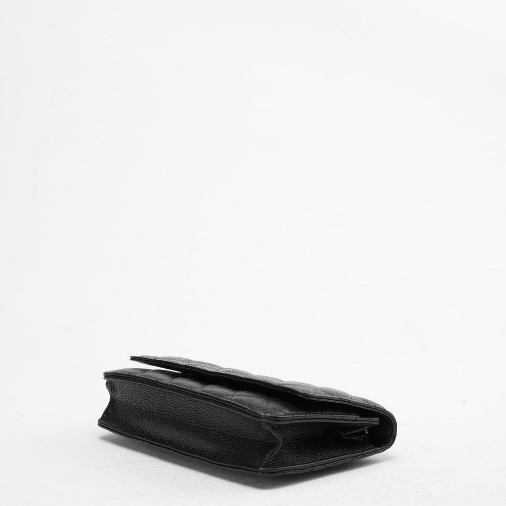 Chanel Black Classic Wallet on Chain (WOC) Caviar 2015