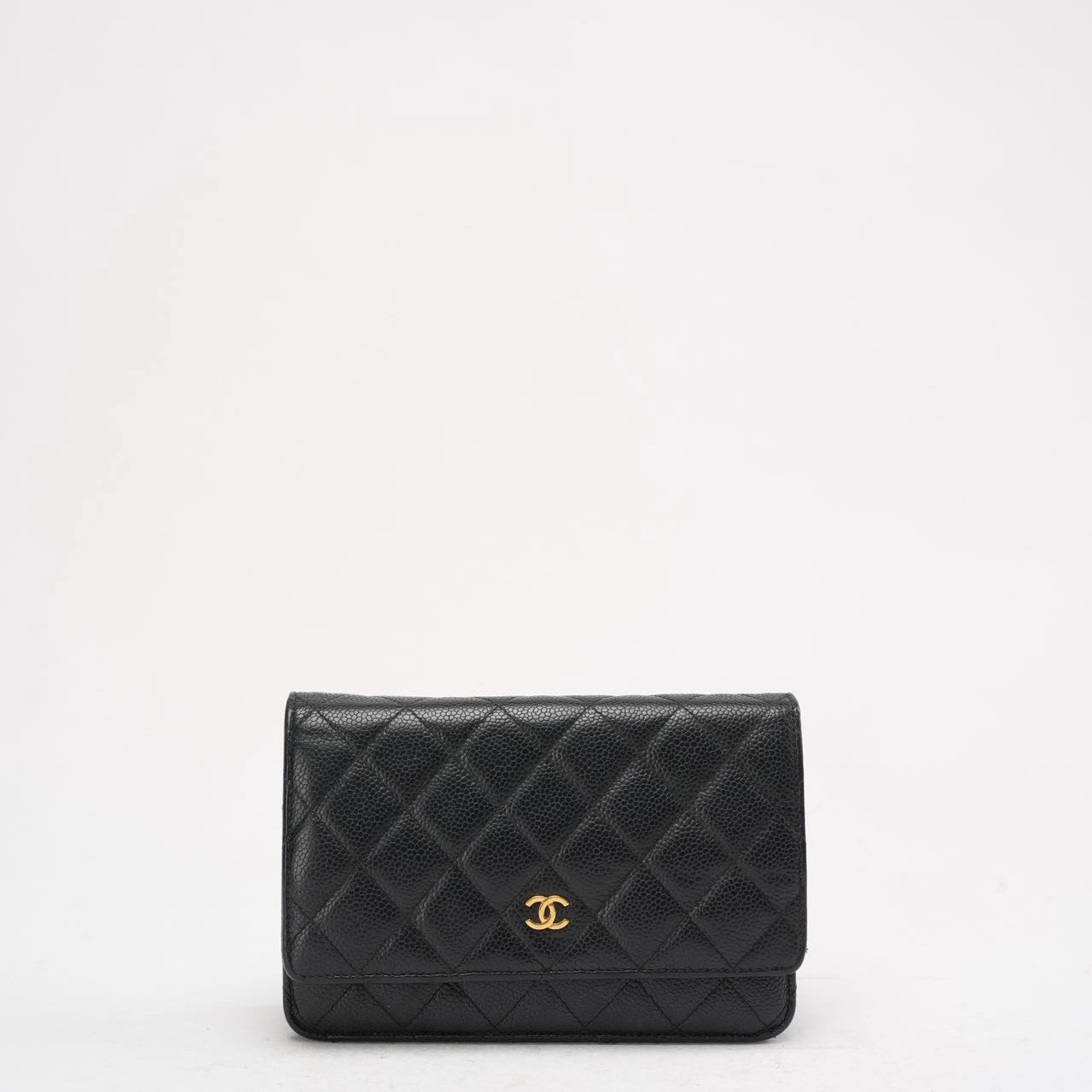 Chanel Black Classic Wallet on Chain (WOC) Caviar 2014