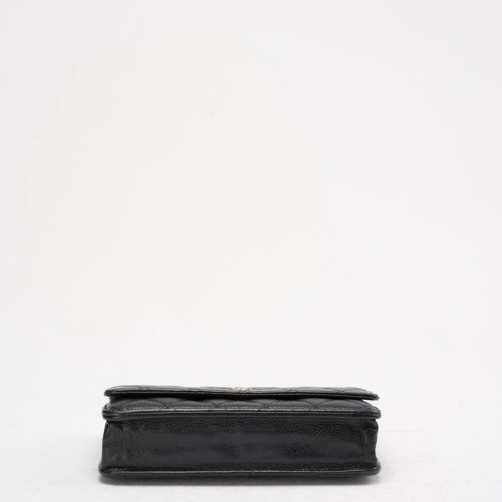 Chanel Black Classic Wallet on Chain (WOC) Caviar 2014