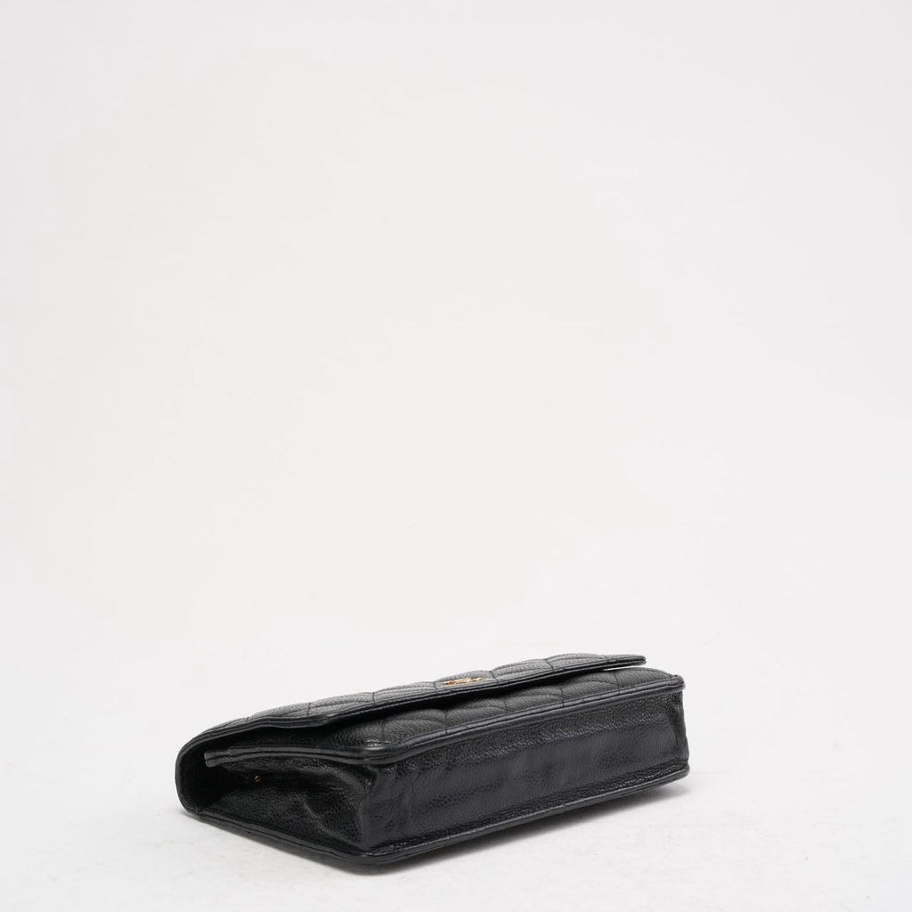 Chanel Black Classic Wallet on Chain (WOC) Caviar 2014