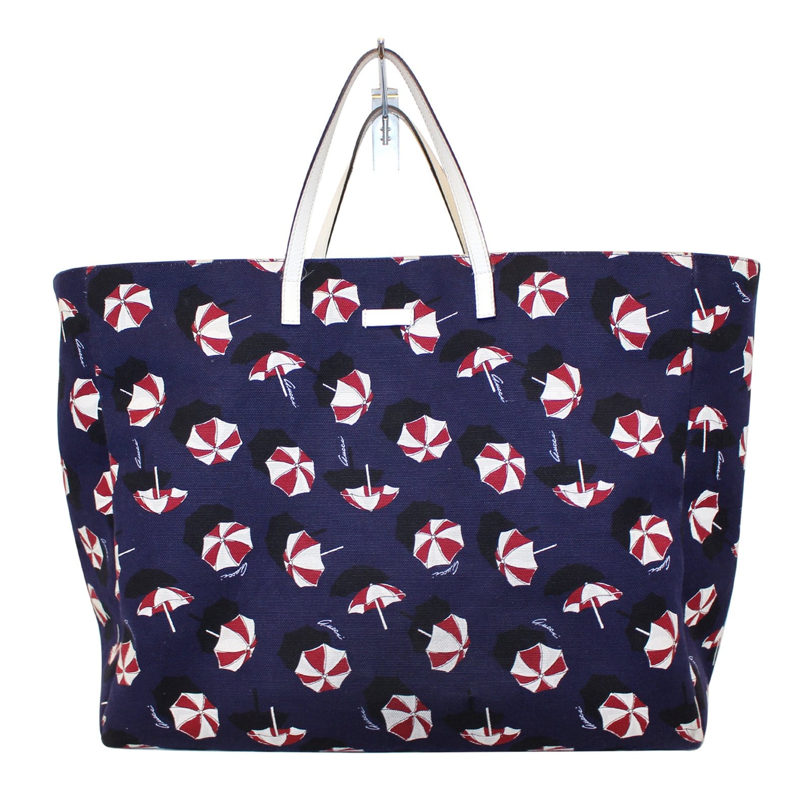 Gucci XL Canvas Umbrella Parasol Print Carry All Purse Tote Bag 286198