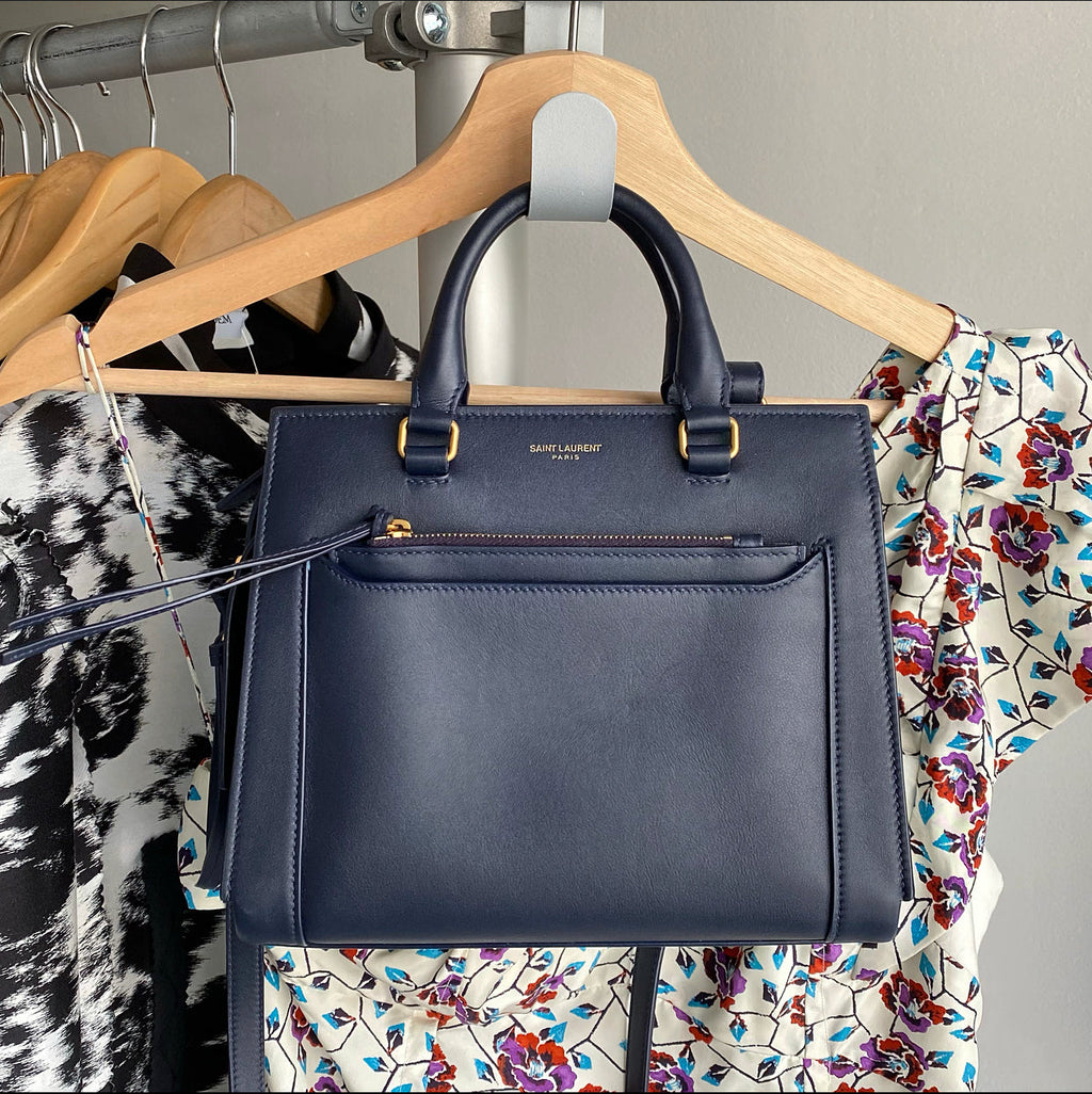 Saint Laurent Midnight Navy Small East Side Shoulder Bag