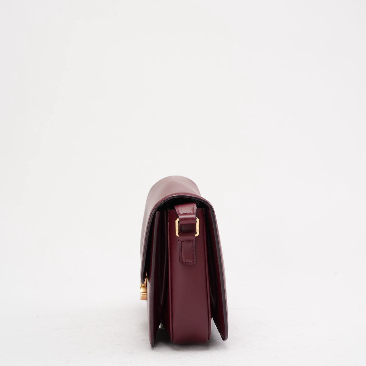 Celine Burgundy Triomphe Crossbody Small Calfskin 2019