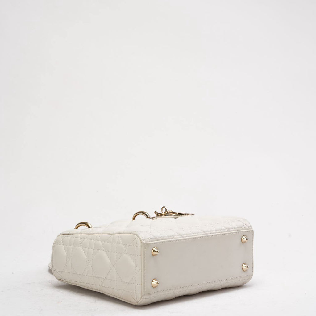 Dior White Small Lady Dior My ABCDior Bag 2022
