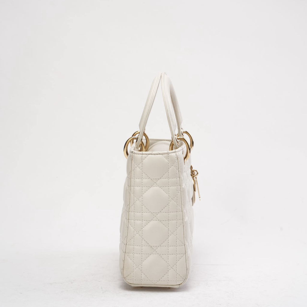 Dior White Small Lady Dior My ABCDior Bag 2022