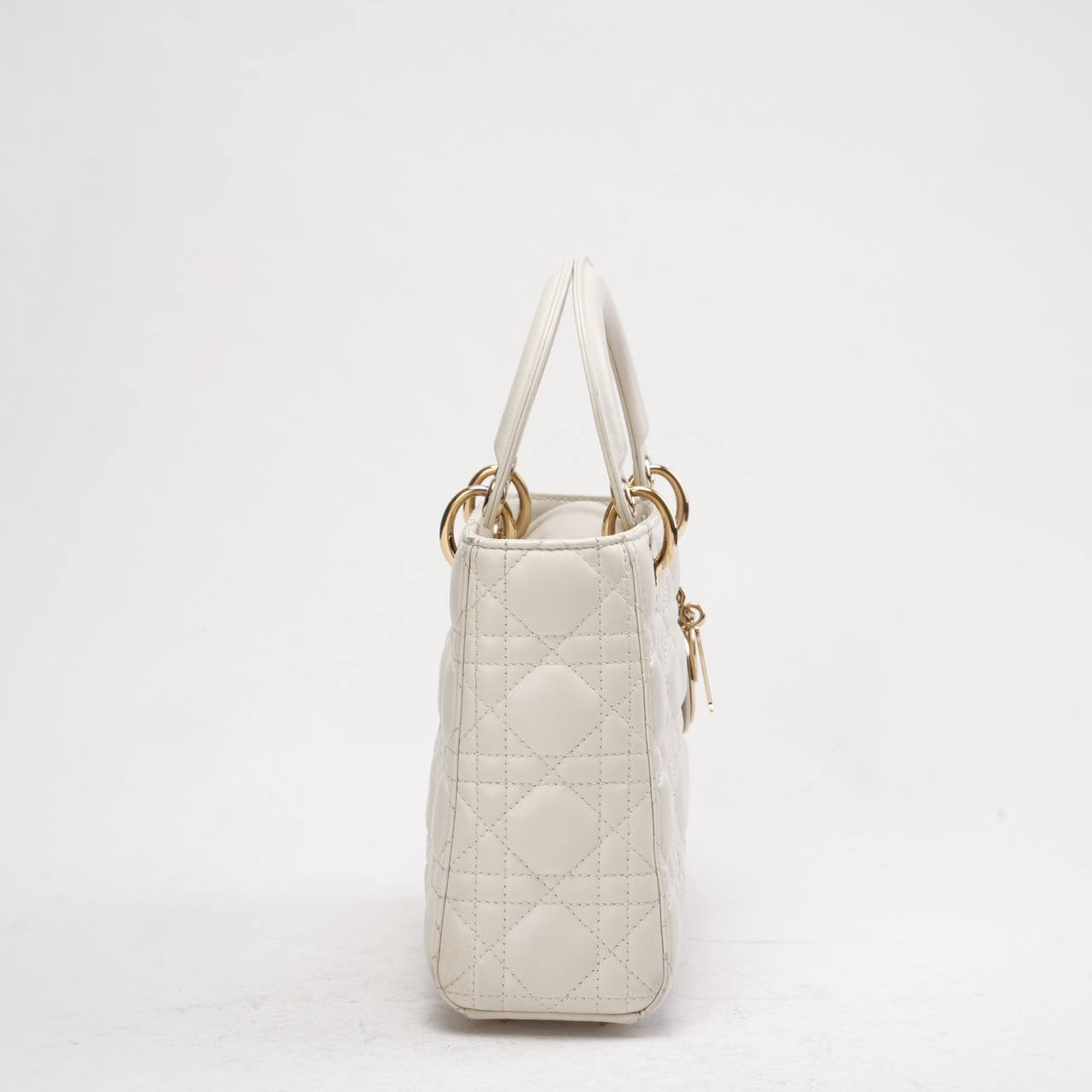Dior White Small Lady Dior My ABCDior Bag 2022