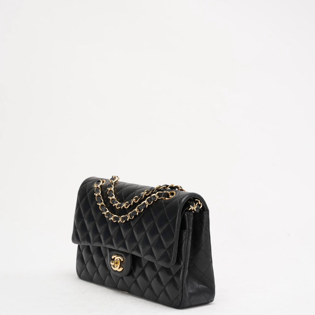 Chanel Black Classic Medium Double Flap Bag Lambskin 2014 Teil 1 (Copy) (Copy)