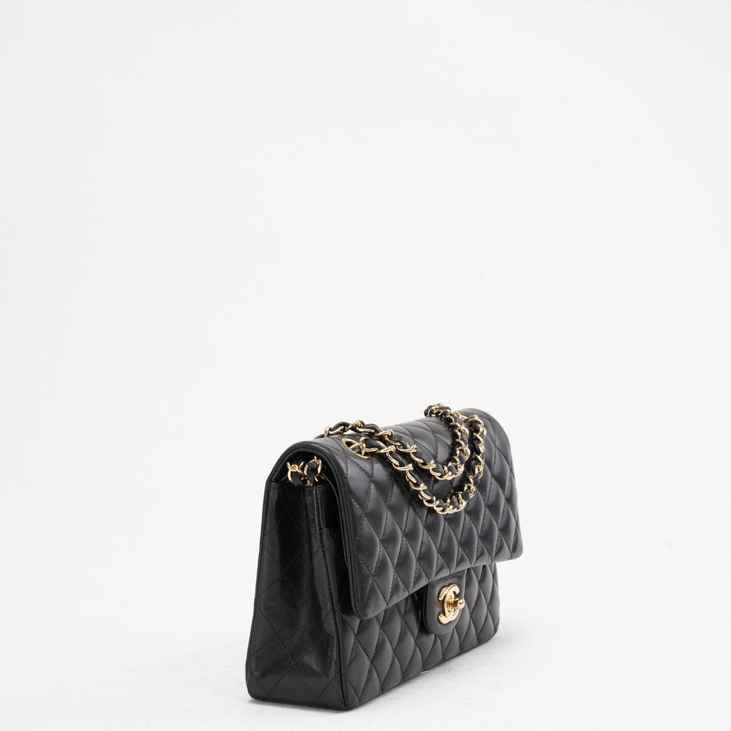 Chanel Black Classic Medium Double Flap Bag Lambskin 2014 Teil 1