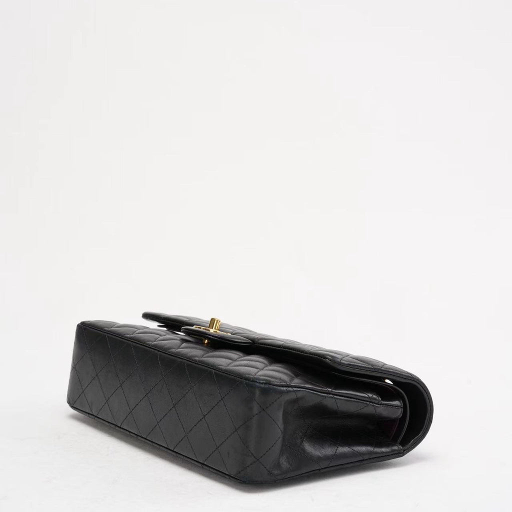 Chanel Black Classic Medium Double Flap Bag Lambskin 2014 Teil 1