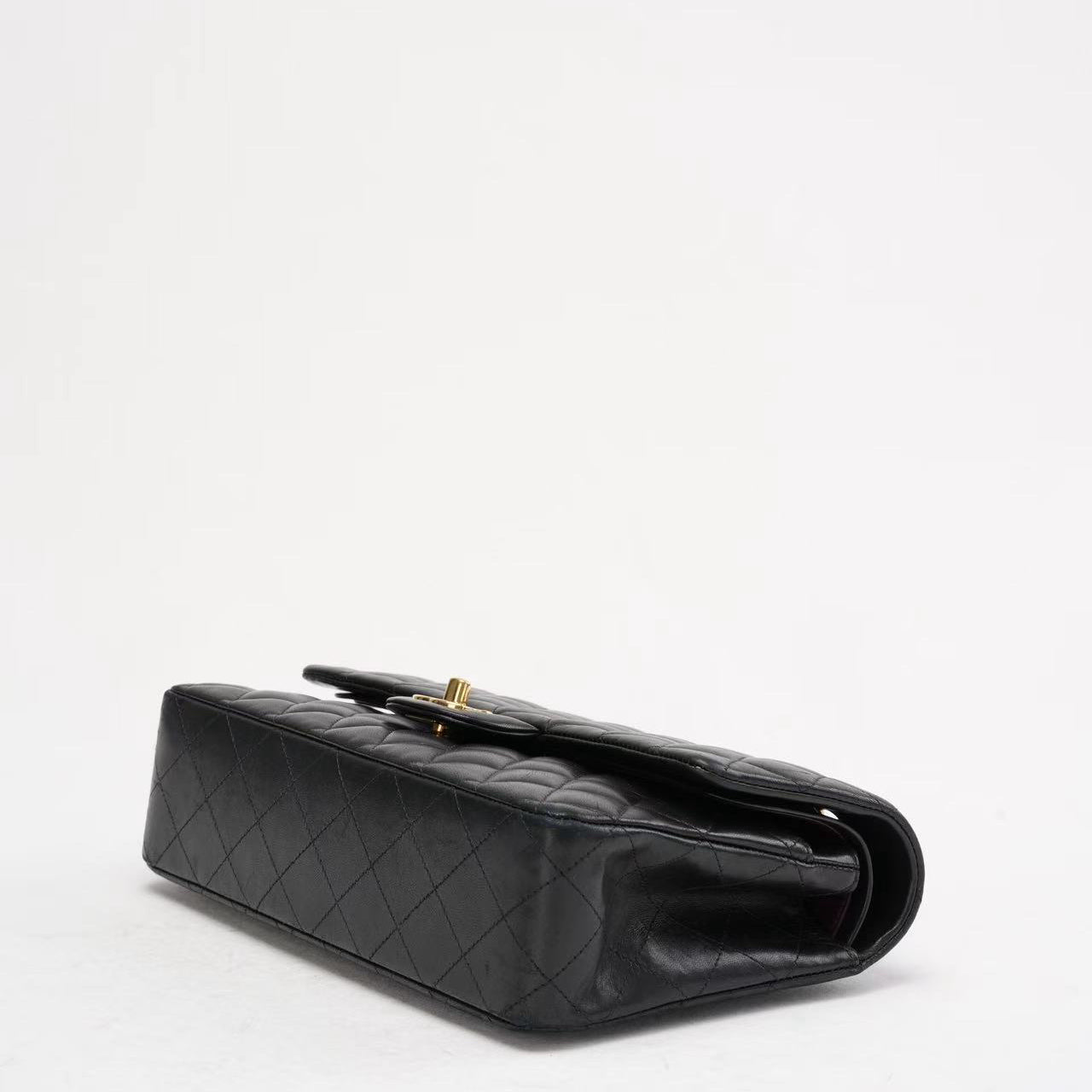 Chanel Black Classic Medium Double Flap Bag Lambskin 2014 Teil 1