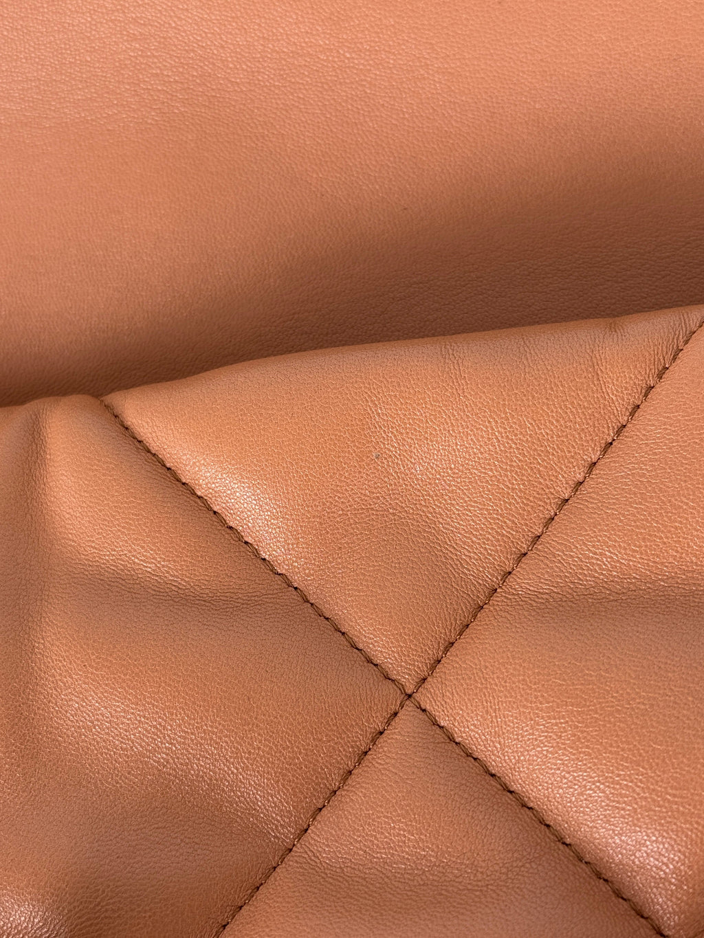 CHANEL 19 2021 Large Brown Quilted Gold Hardware Flap Bag