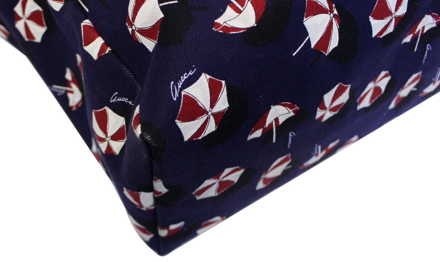 Gucci XL Canvas Umbrella Parasol Print Carry All Purse Tote Bag 286198