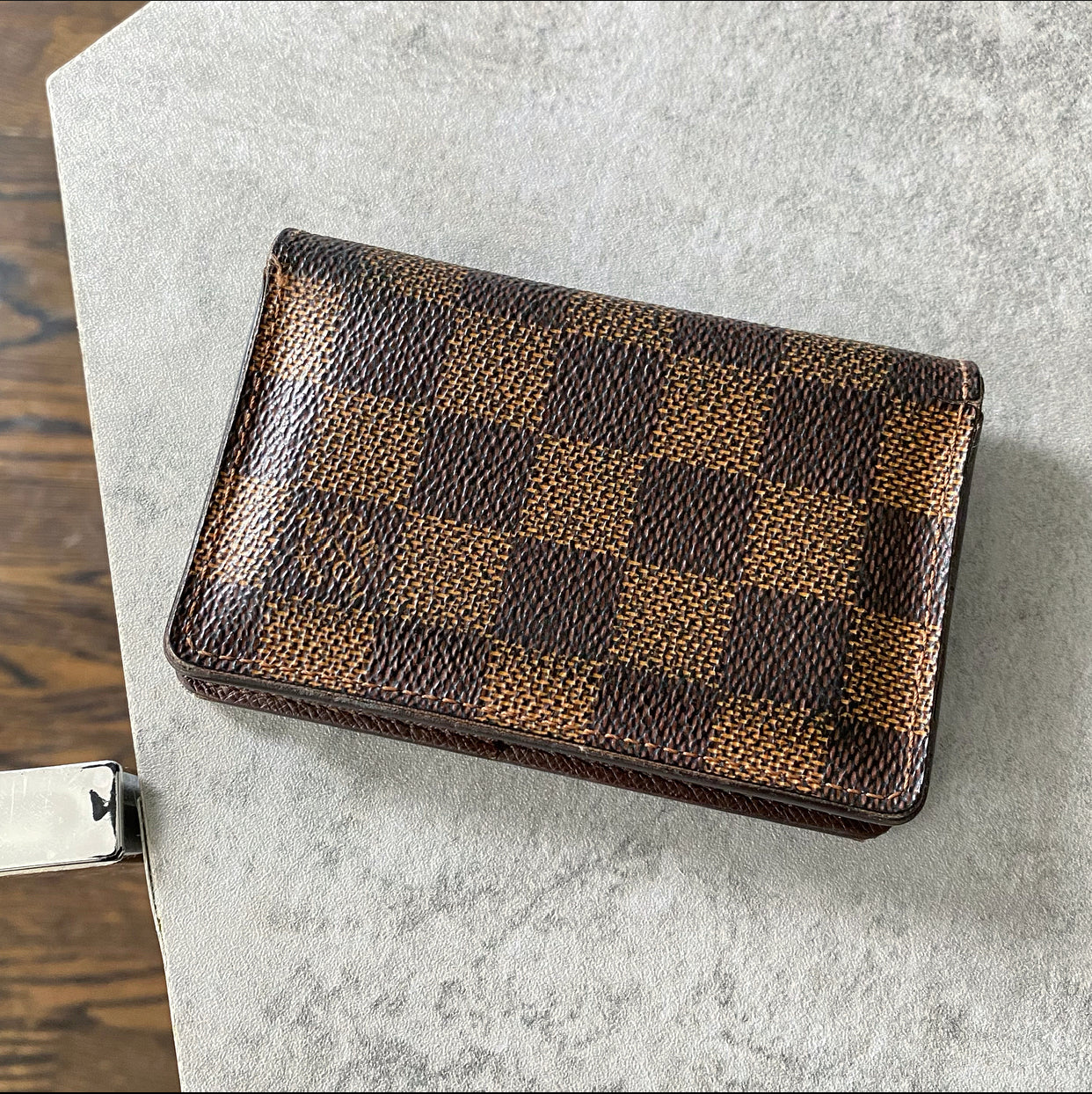 Louis Vuitton Damier Ebene Pocket Organizer  Holder