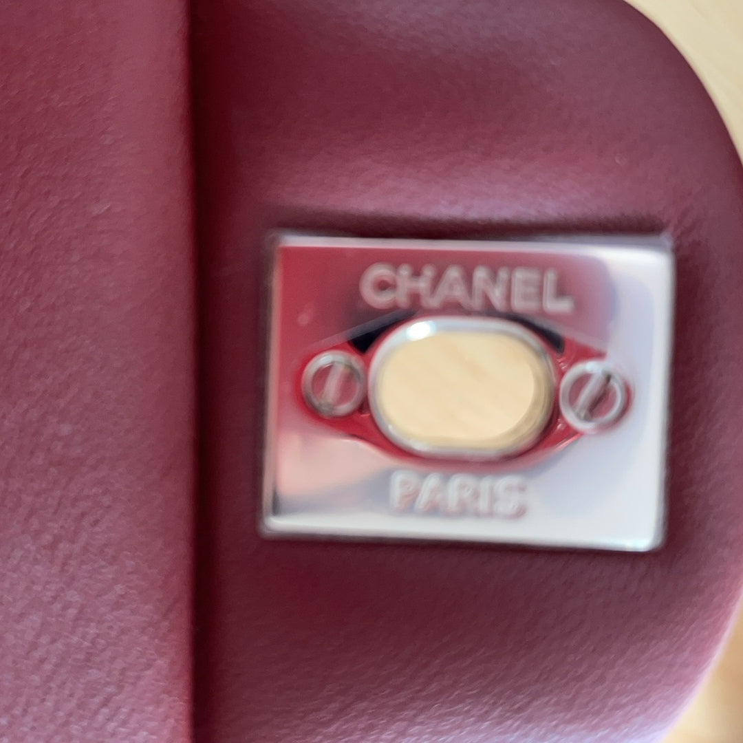 Chanel Burgundy Red Mini Tangle Classic Flap Bag 2020