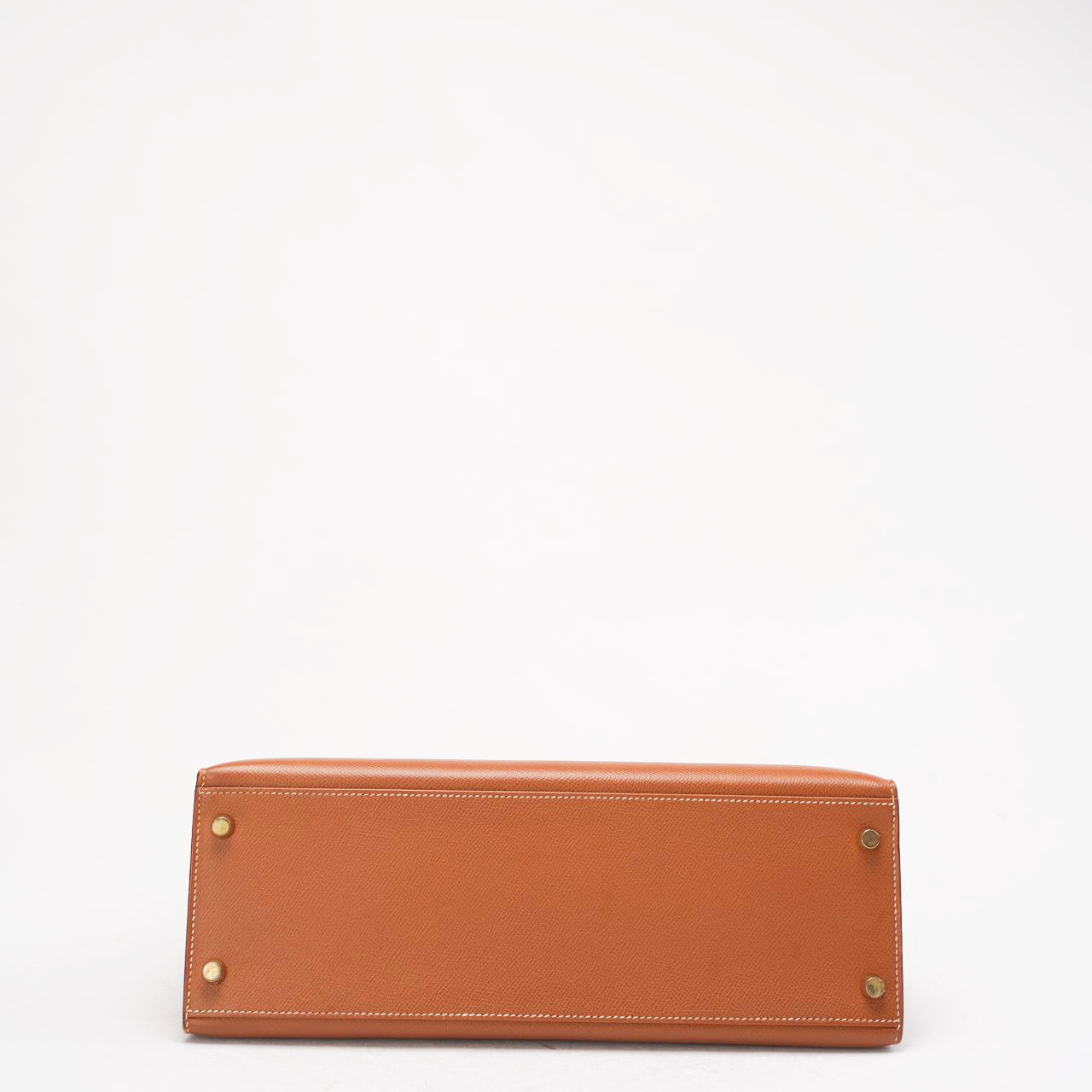 Hermès Vintage Gold Kelly Sellier 32 Epsom Y Circle 1995