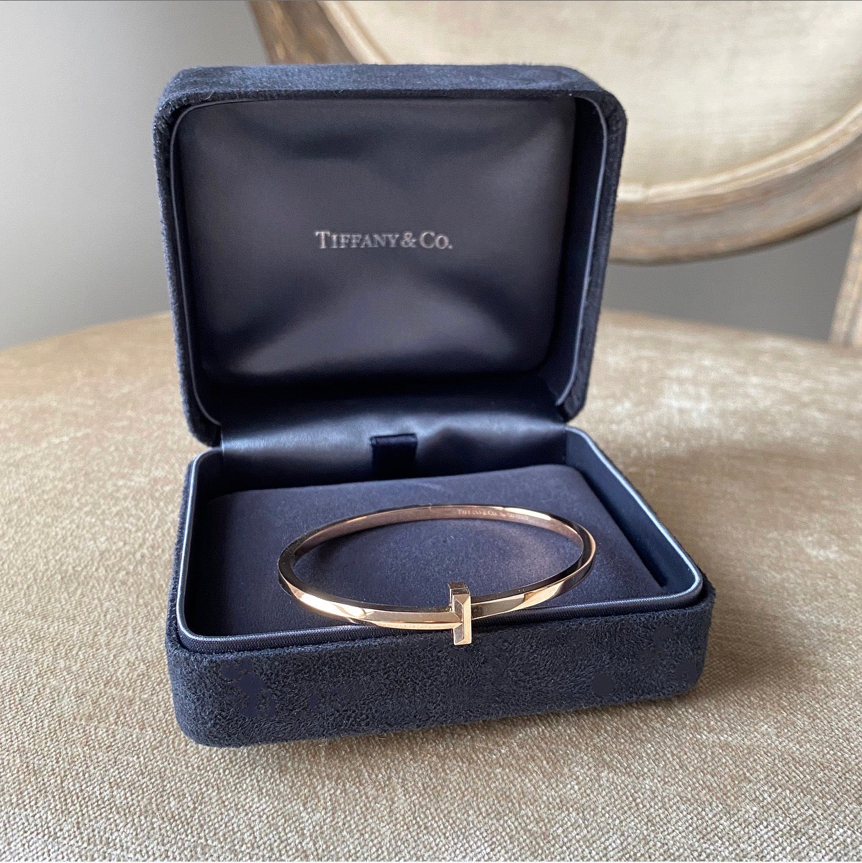 Tiffany 2020 18k Rose Gold T1 Narrow Bracelet