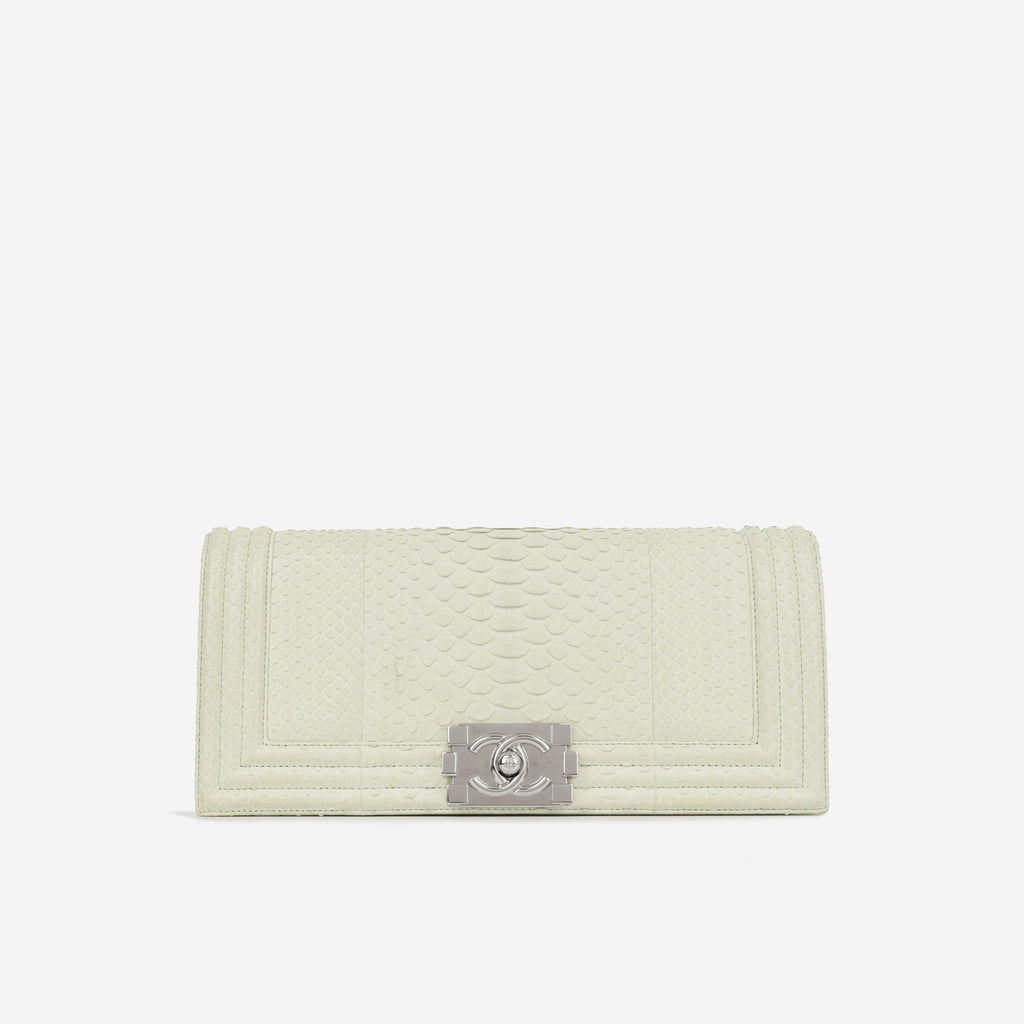Chanel Boy Clutch - Ice Green
