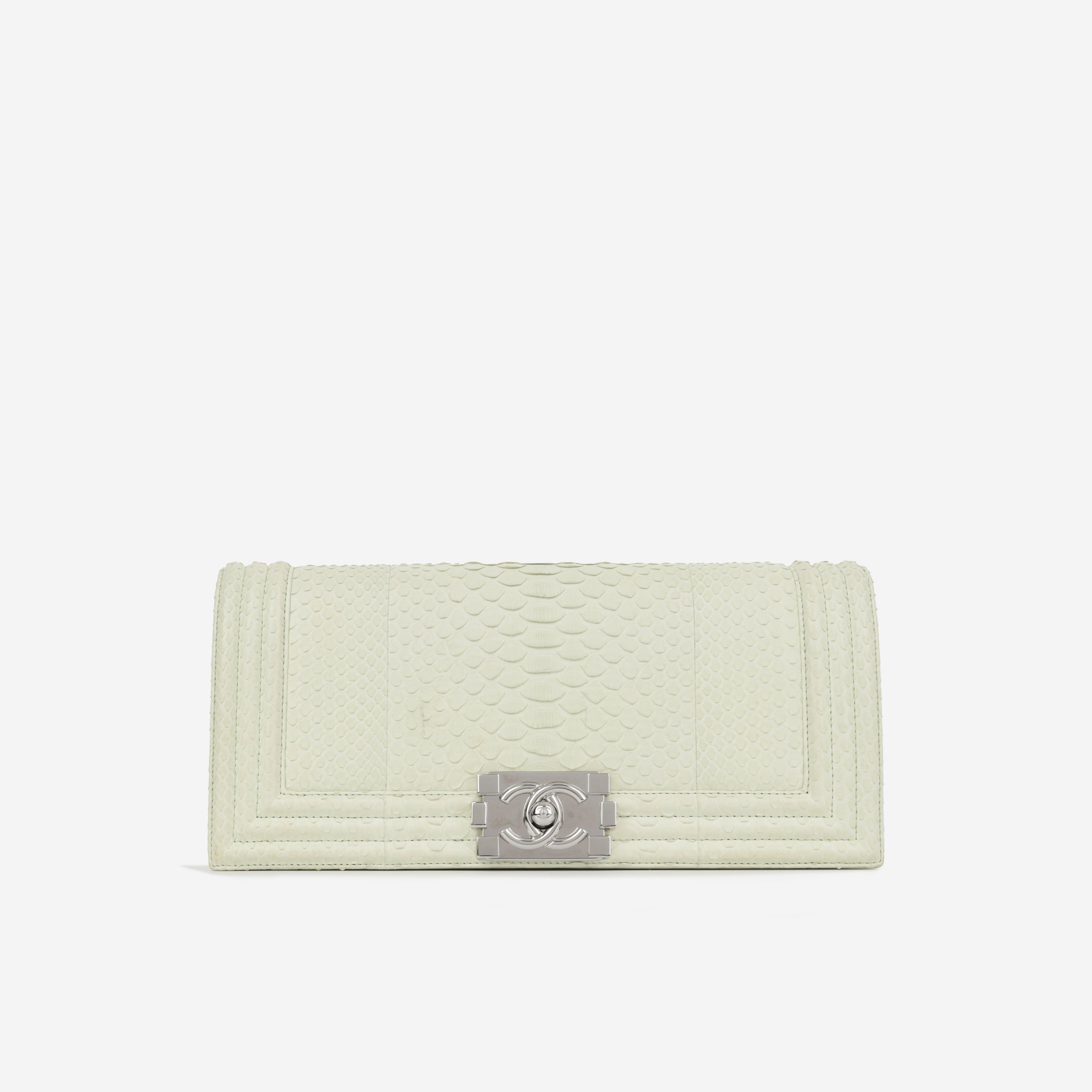 Chanel Boy Clutch - Ice Green