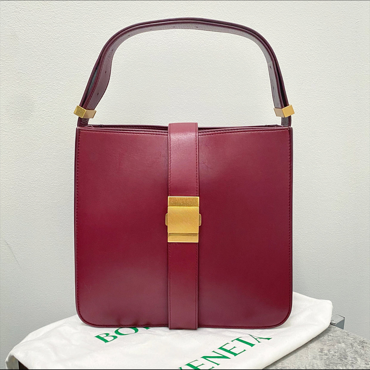 Bottega Veneta Burgundy Marie Satchel Bag