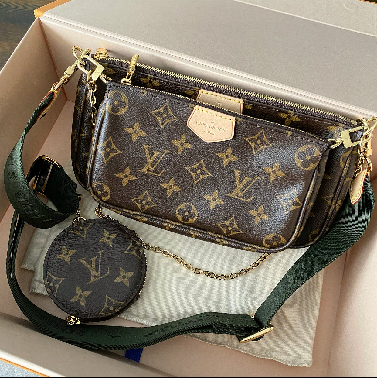 Louis Vuitton 2021 Monogram Multi Pochette Crossbody Bag