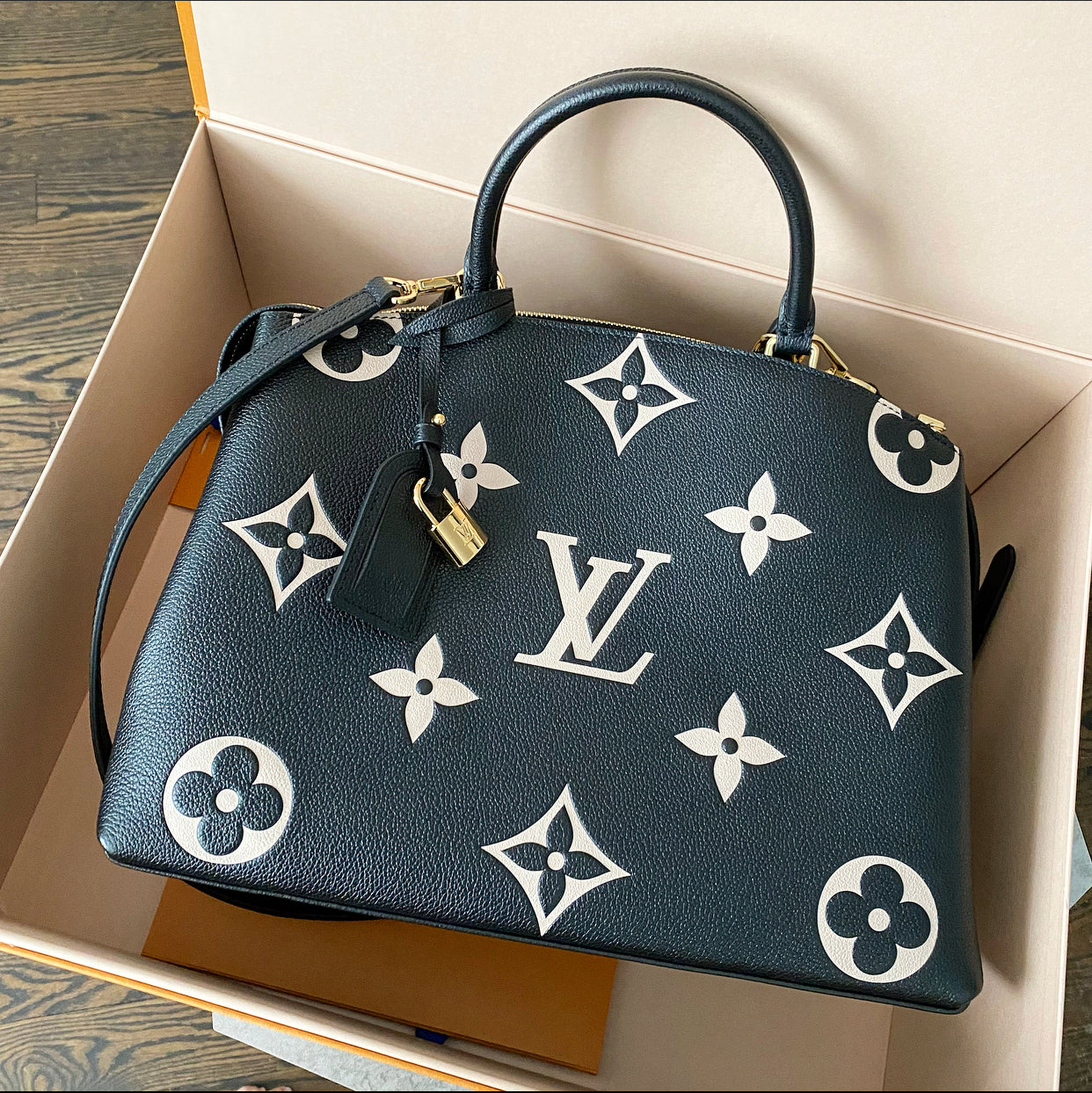 Louis Vuitton Grand Palais Bicolor Monogram Empreinte Bag