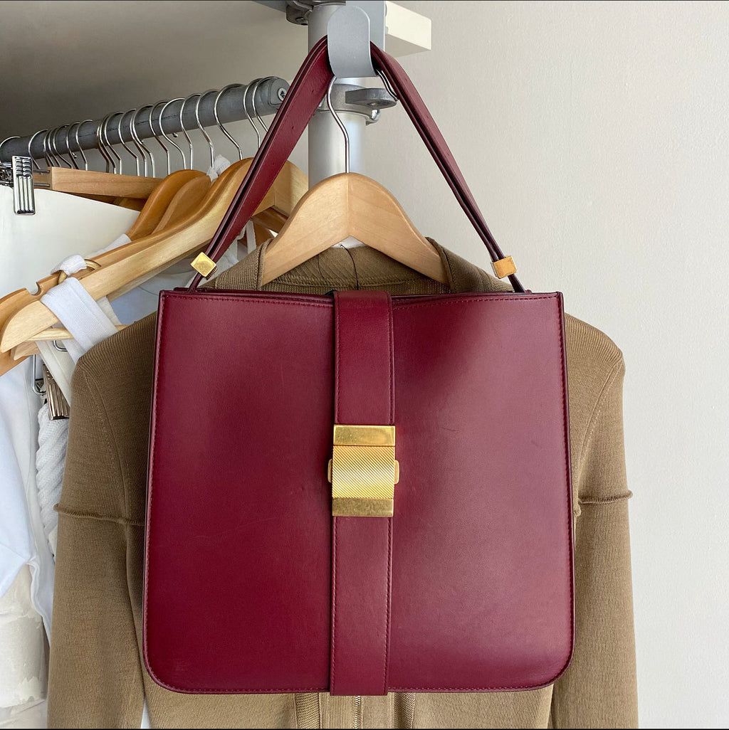 Bottega Veneta Burgundy Marie Satchel Bag