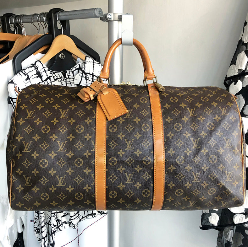 Louis Vuitton Vintage 1991 Monogram Keepall 55 Duffle Bag
