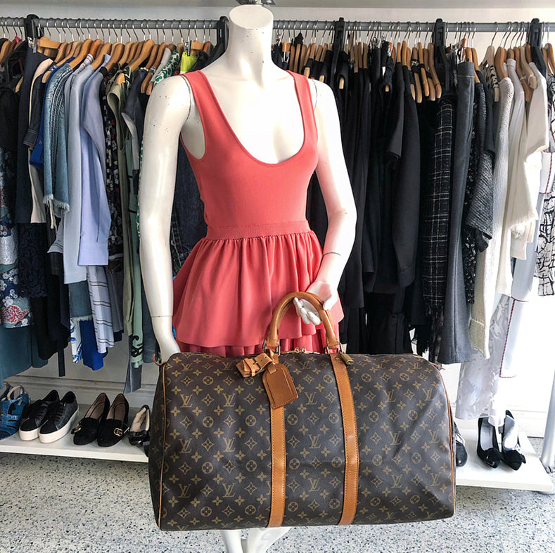 Louis Vuitton Vintage 1991 Monogram Keepall 55 Duffle Bag