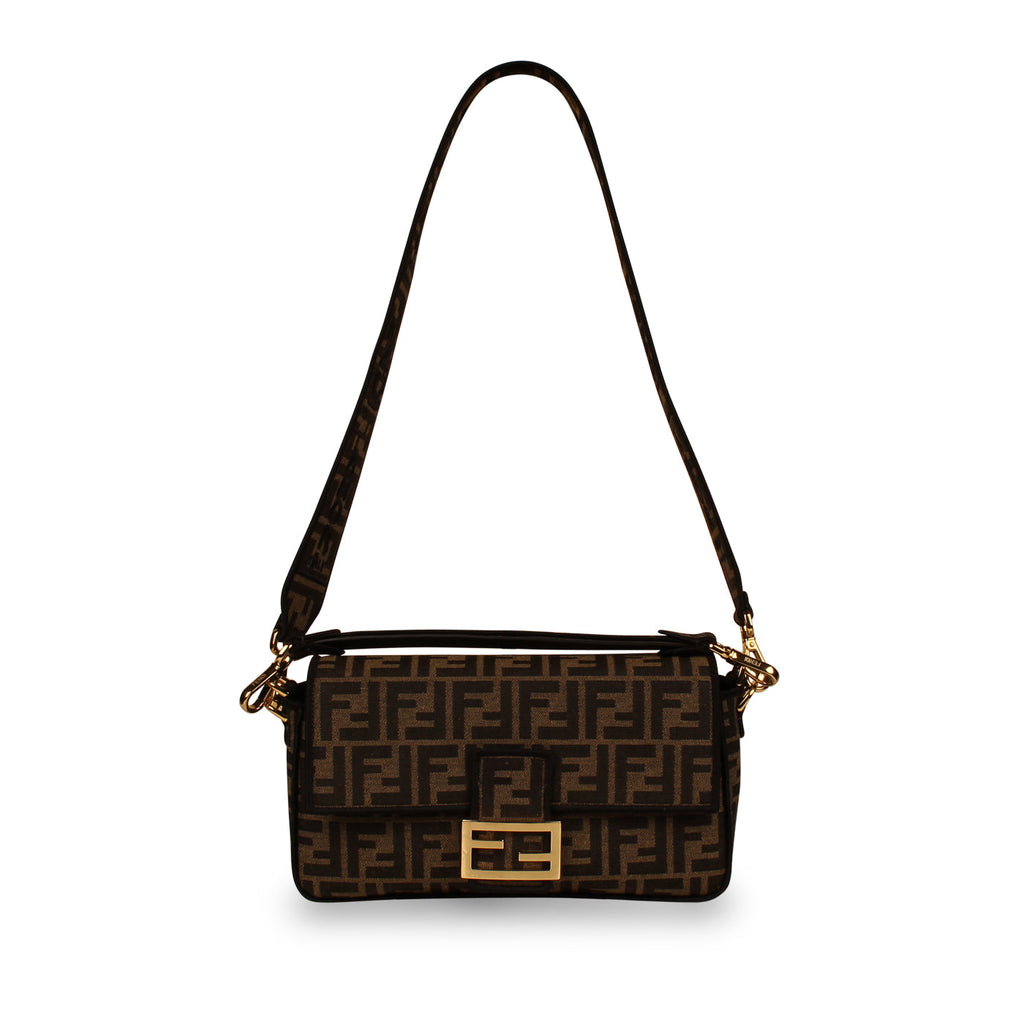 Fendi Zucca Canvas Baguette Bag - Medium