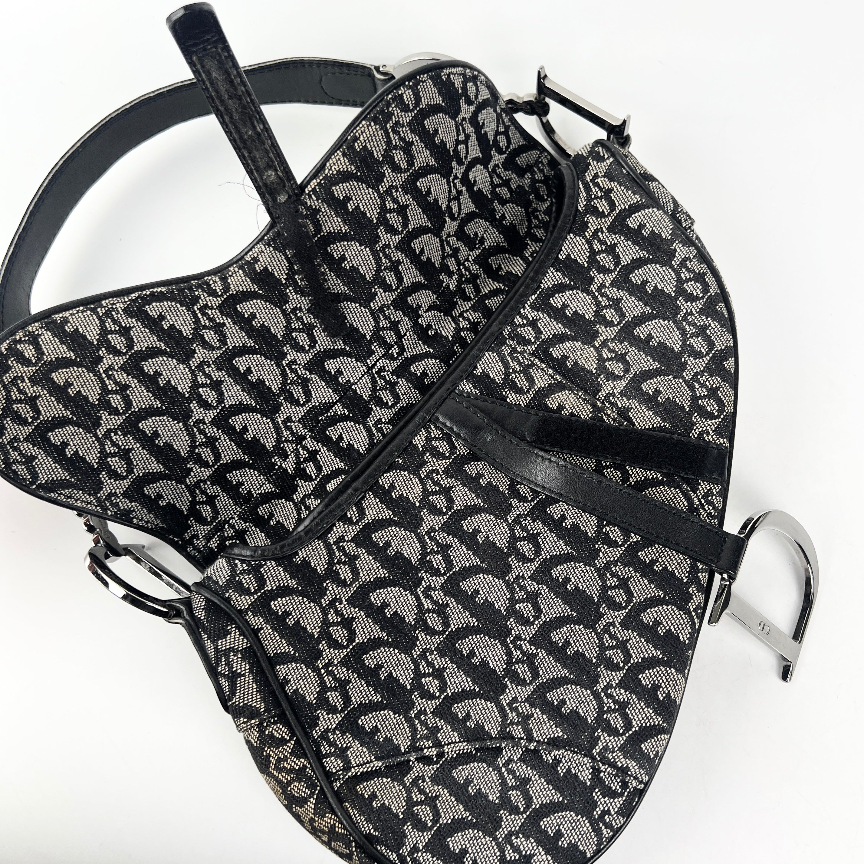 Christian Dior Vintage Saddle Oblique Bag
