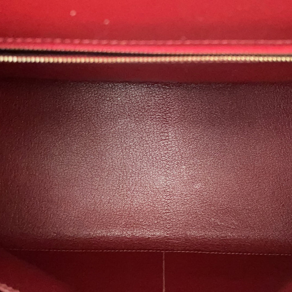 Hermès Vintage Burgundy Kelly Sellier 32 Box Leather 1994