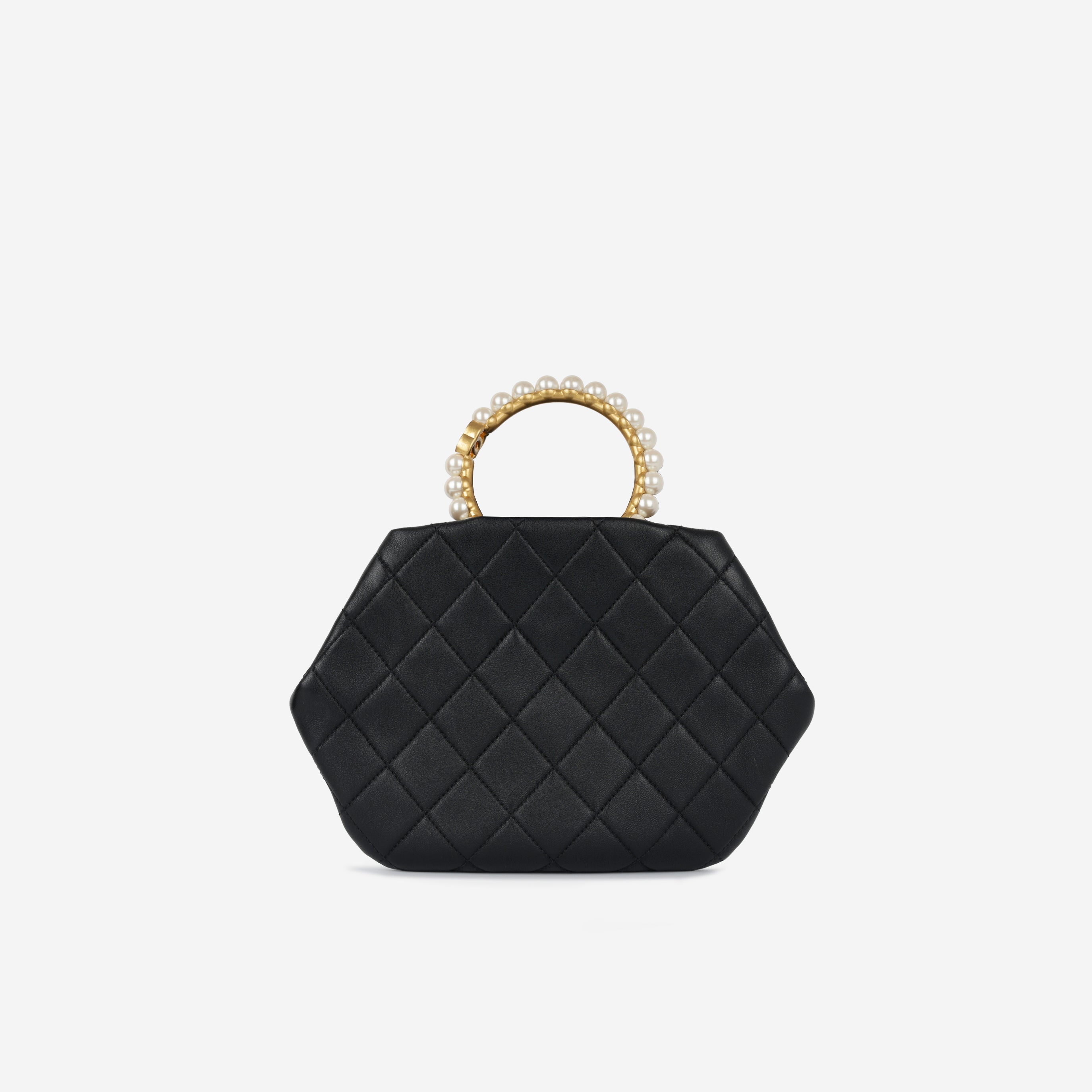 Chanel Pearl Crown Wristlet Clutch