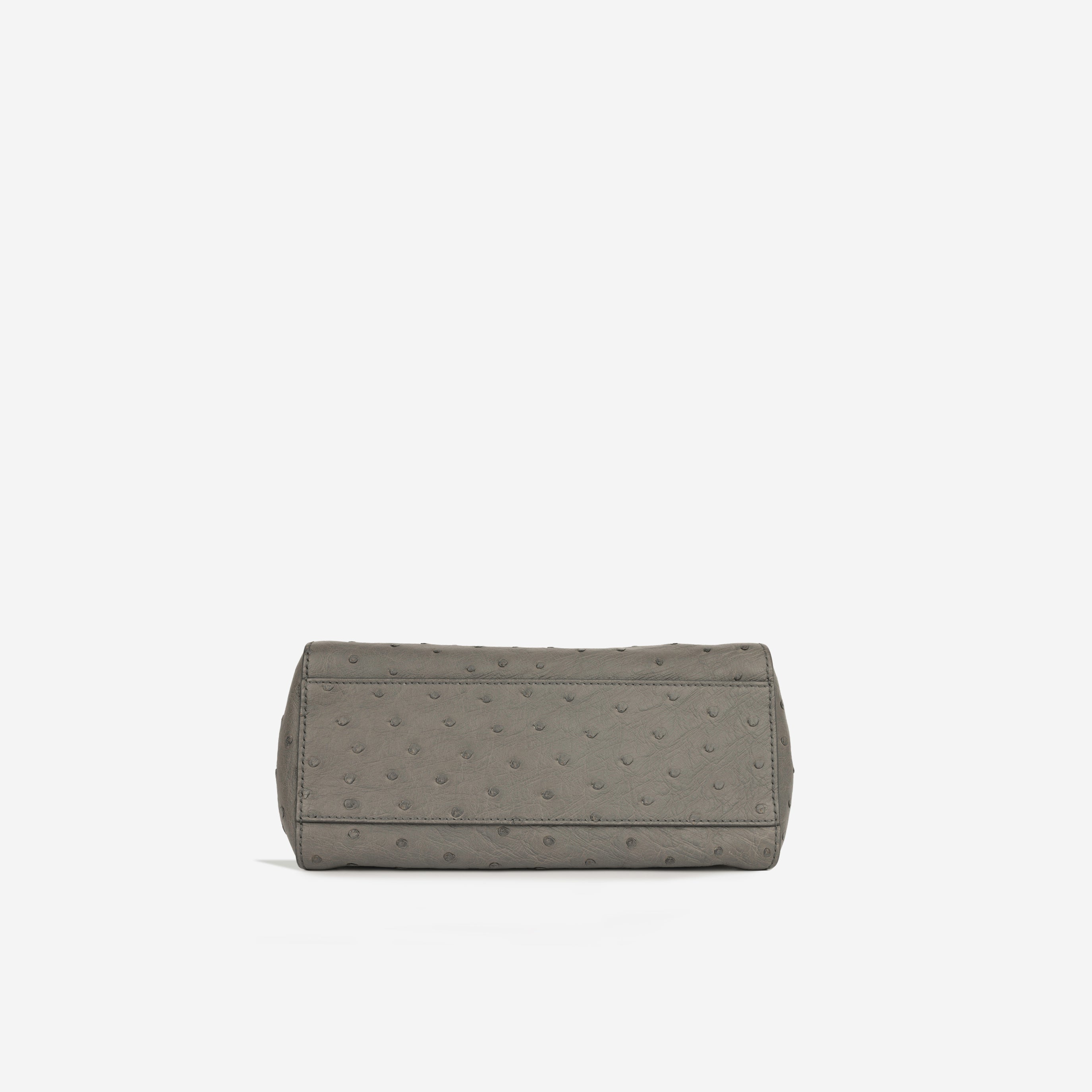 Fendi Mini Peekaboo - Grey Ostrich